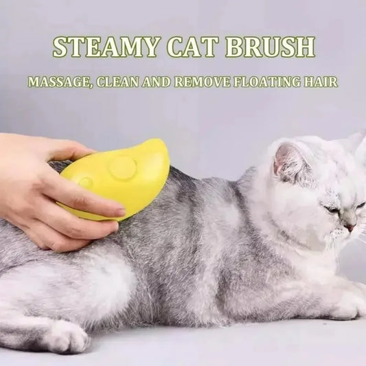 Pet Grooming Steam Brush